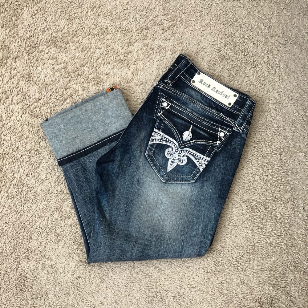 Rock Revival Sora Easy Stretch Capri Jeans